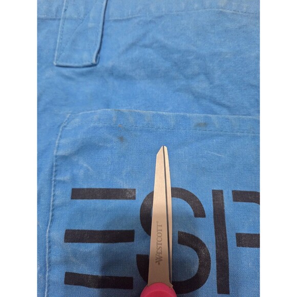 Vintage 90’s ESPRIT Blue Black Logo Tote Carryall Shopper Bag Large Made In USA - Picture 13 of 14